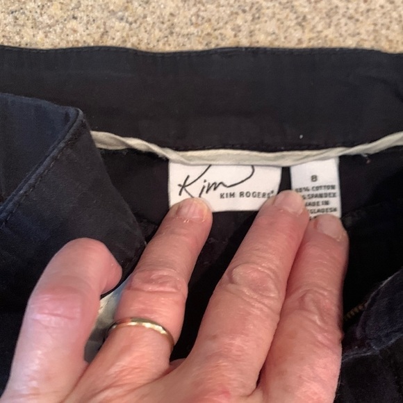 Black cotton walking shorts 11” length Belk brand - Picture 2 of 7